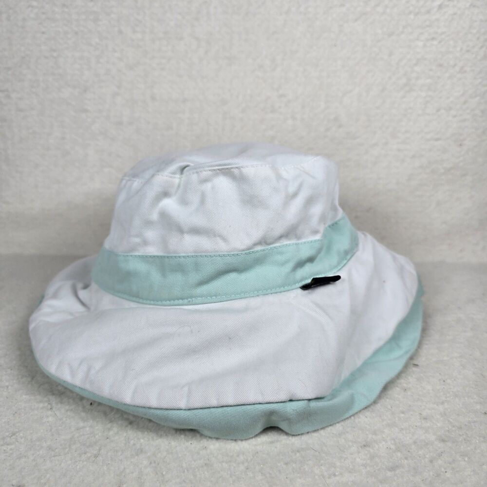 SUN BLOCKER Gilligan Unisex Bucket Sun Hat Fishermans Golf White Green Floppy